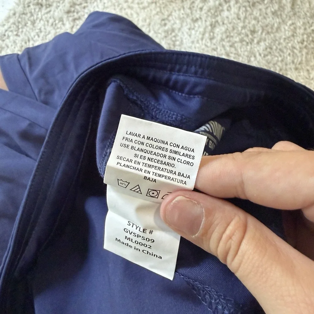 Grey's Anatomy Barco Harper Scrub Pants Small Indigo Navy Blue Style GVSP509 NWT - Picture 10 of 11